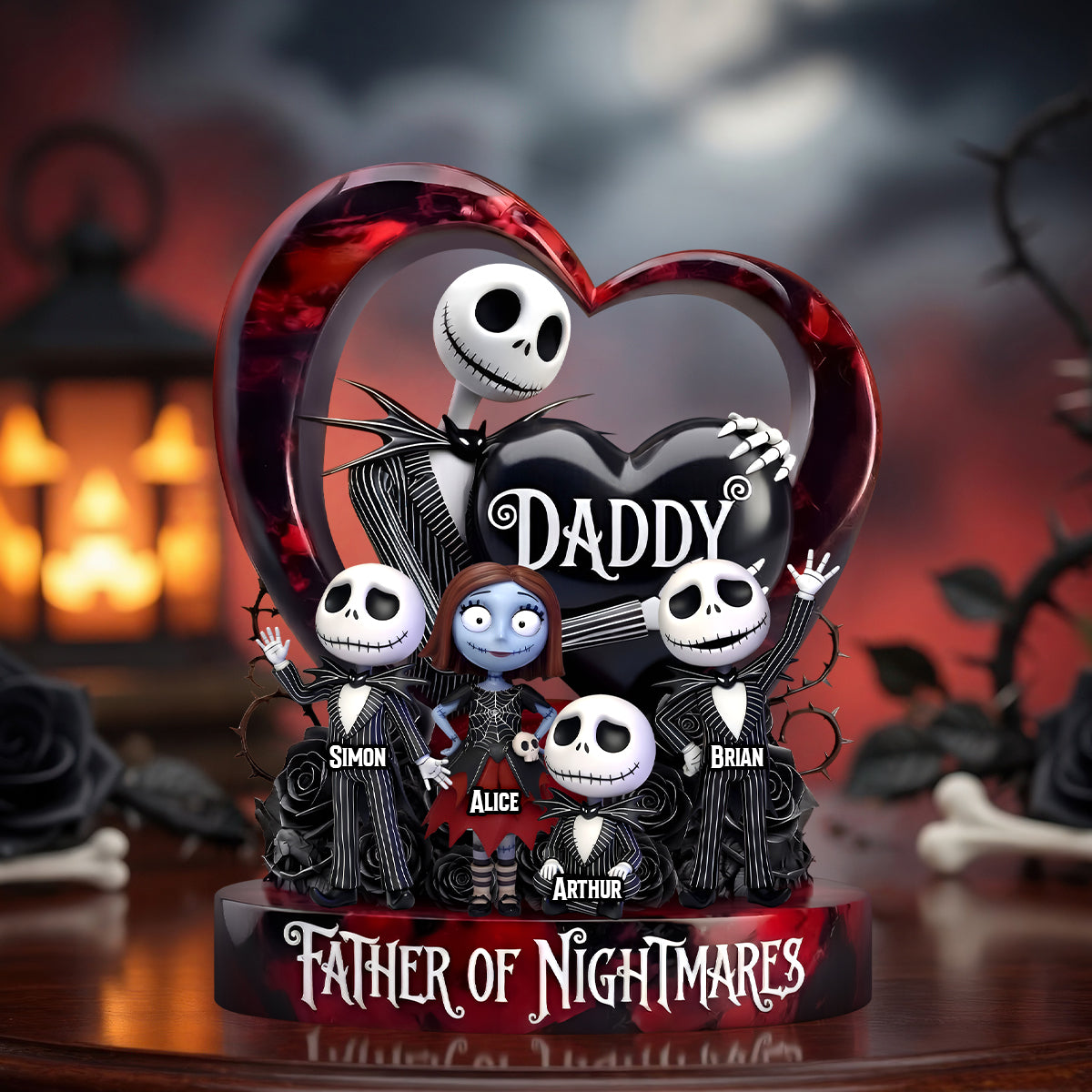 Creepy Cool Dad Acrylic Plaque - Personalized Gifts For Dads 03TYDH090526