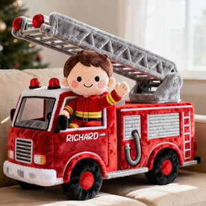 Cute Firefighter Kid Custom Shape Pillow - Personalized Gifts For Kid 01QHQN081125