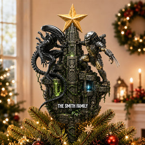 Battle Monster Acrylic Christmas Tree Topper - Personalized Gifts For Christmas 04nadh110826