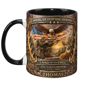 American Hunting Heritage Accent Mug - Personalized Gifts For Hunters 03tyqn060326