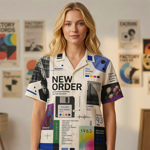 Vintage New Order Band Hawaiian Shirt, Personalized Gifts 02NADT100726