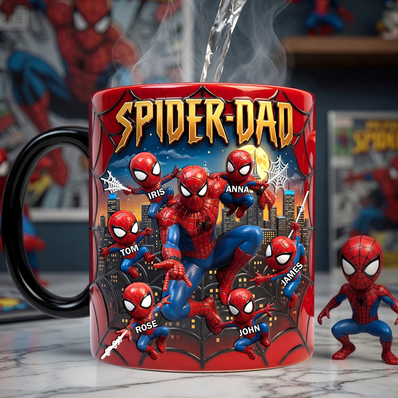 The Arachnid Reveal Heat Changing Mug - Personalized Gifts For Dad Magic Mug 04TYLU110526
