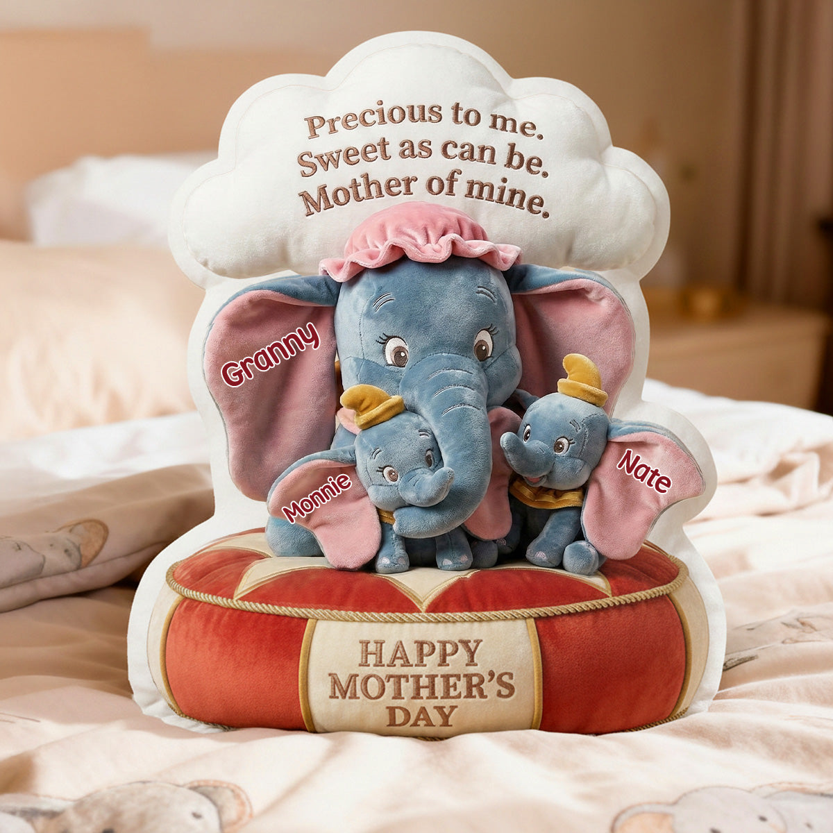 Love Mom Custom Shape Pillow - Personalized Gifts For Mother 01pamg040226