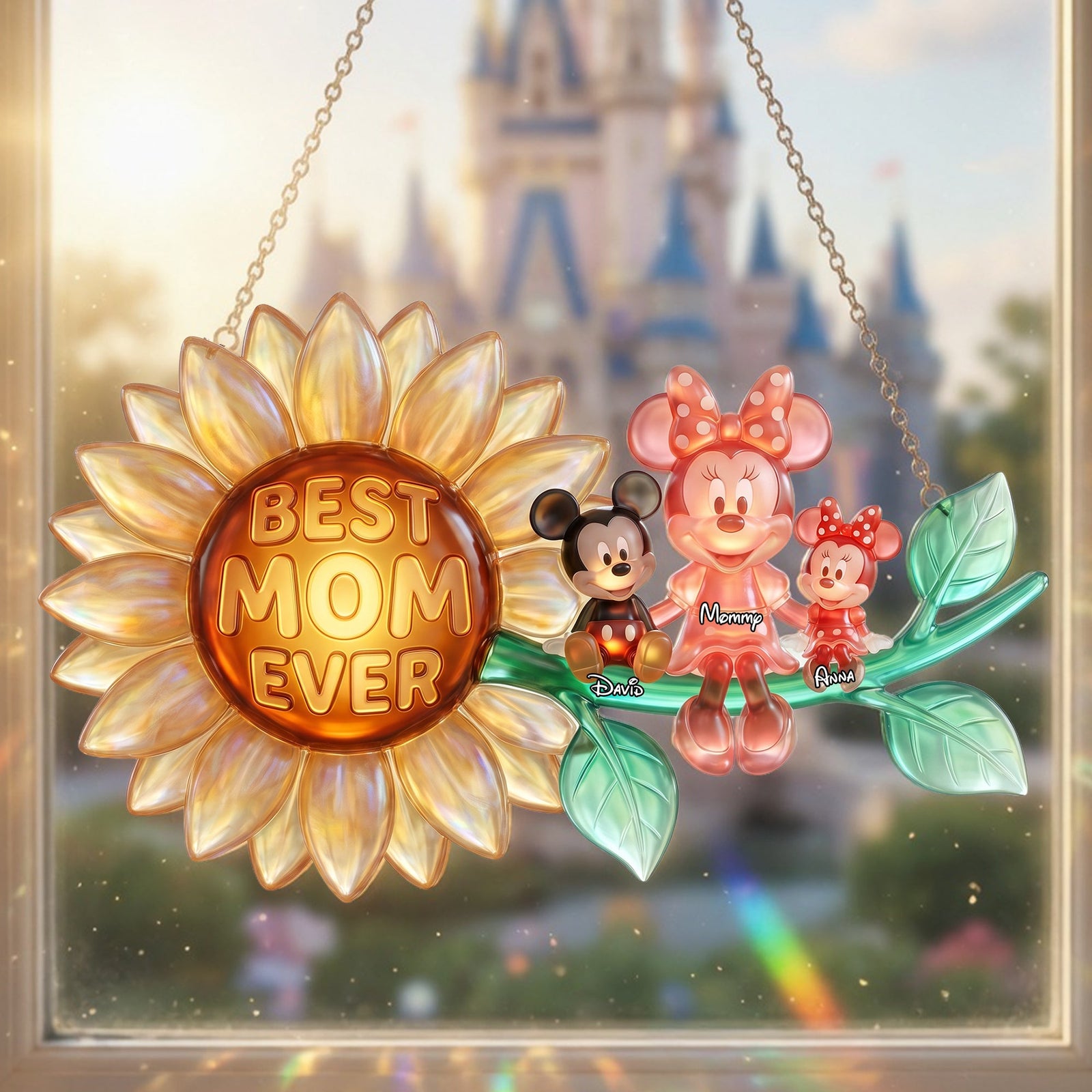 Best Mom Ever Acrylic Suncatcher Ornament  - Personalized Gifts For Mom 03nalu230426
