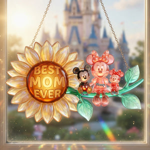 Best Mom Ever Acrylic Suncatcher Ornament  - Personalized Gifts For Mom 03nalu230426