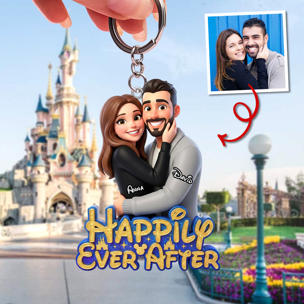 Couple Keychain - Custom Photo Gift For Couple Keychain 03HUTN230126