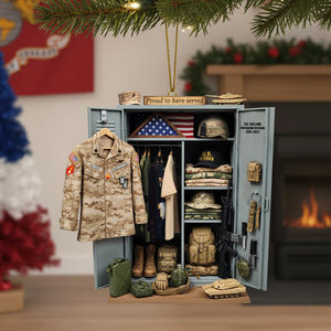 Military Locker Acrylic Ornament, Personalized Christmas Gifts For Veteran 04qhtn040925-Homacus