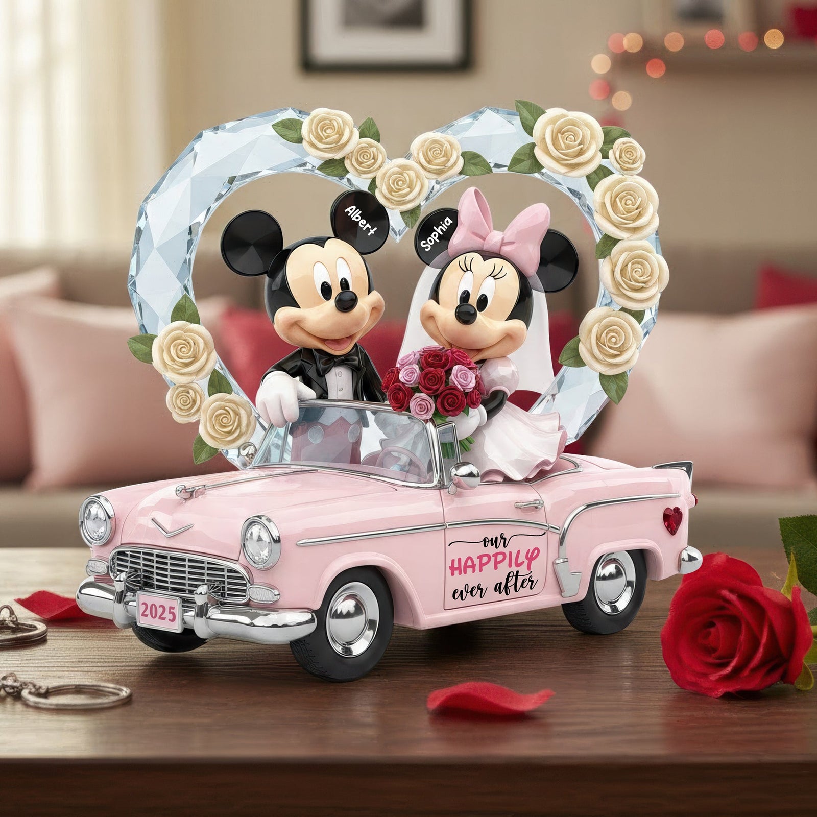 Romantic Wedding Acrylic Plaque - Personalized Gifts For Couples 01TOQN291125