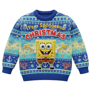 Happy Sea Creature Ugly Sweater - Personalized Gifts For Kids 02paqn281025