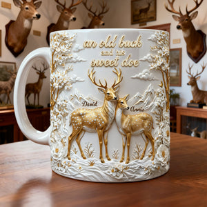 Precious Deer & Doe Couple Coffee Mug, Personalized Gifts For Couple 05qhlu210126