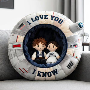 I Love You Custom Shape Pillow, Personalized Couple Gifts 02QHDT131125