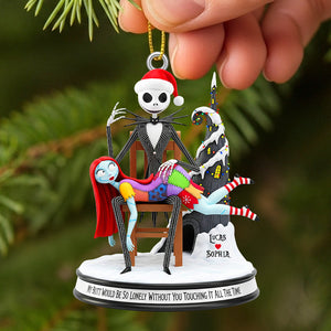 Personalized Gifts For Christmas,  The Ghost & The Rag Doll Couple Acrylic Ornament 02natn090925