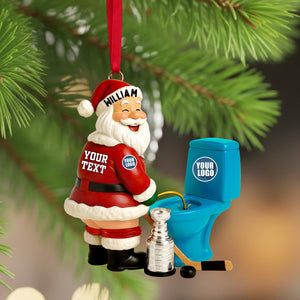 Rivalry Santa Ornament - Personalized Gift For Sport Lovers 02HULU151025
