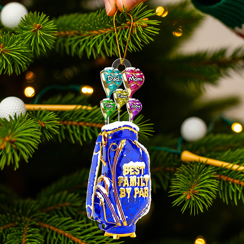 Golf Family Hand Christmas Ornament Personalized Gifts For Family 04OHDT200825 - Ornament - GoDuckee