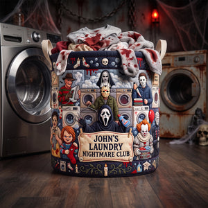 Villain Quilted Laundry Basket - Personalized Gifts For Horror Lovers 02padh070726