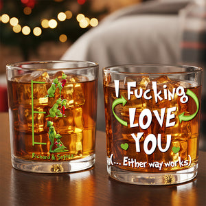 Sinful Christmas Pleasure Glass Mug Personalized Gifts For Couple 03OHQN220925