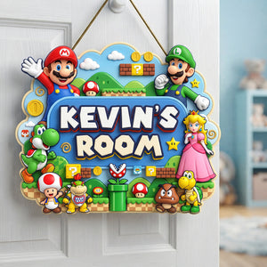 Retro Game Room Acrylic Sign - Personalized Gifts For Kids 01nata090726