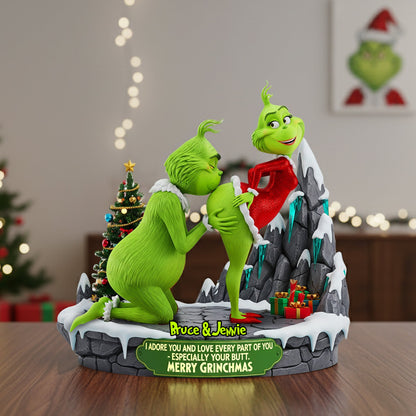 Funny Green Monsters Acrylic Plaque- Personalized Gifts for Couple 04ohlu110925