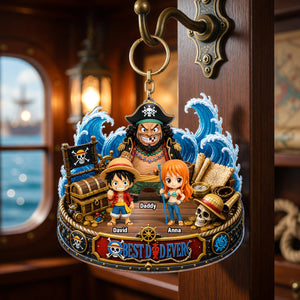 Dad’s Sea Adventure Keychain - Personalized Gift For Dads 01TOQN120526