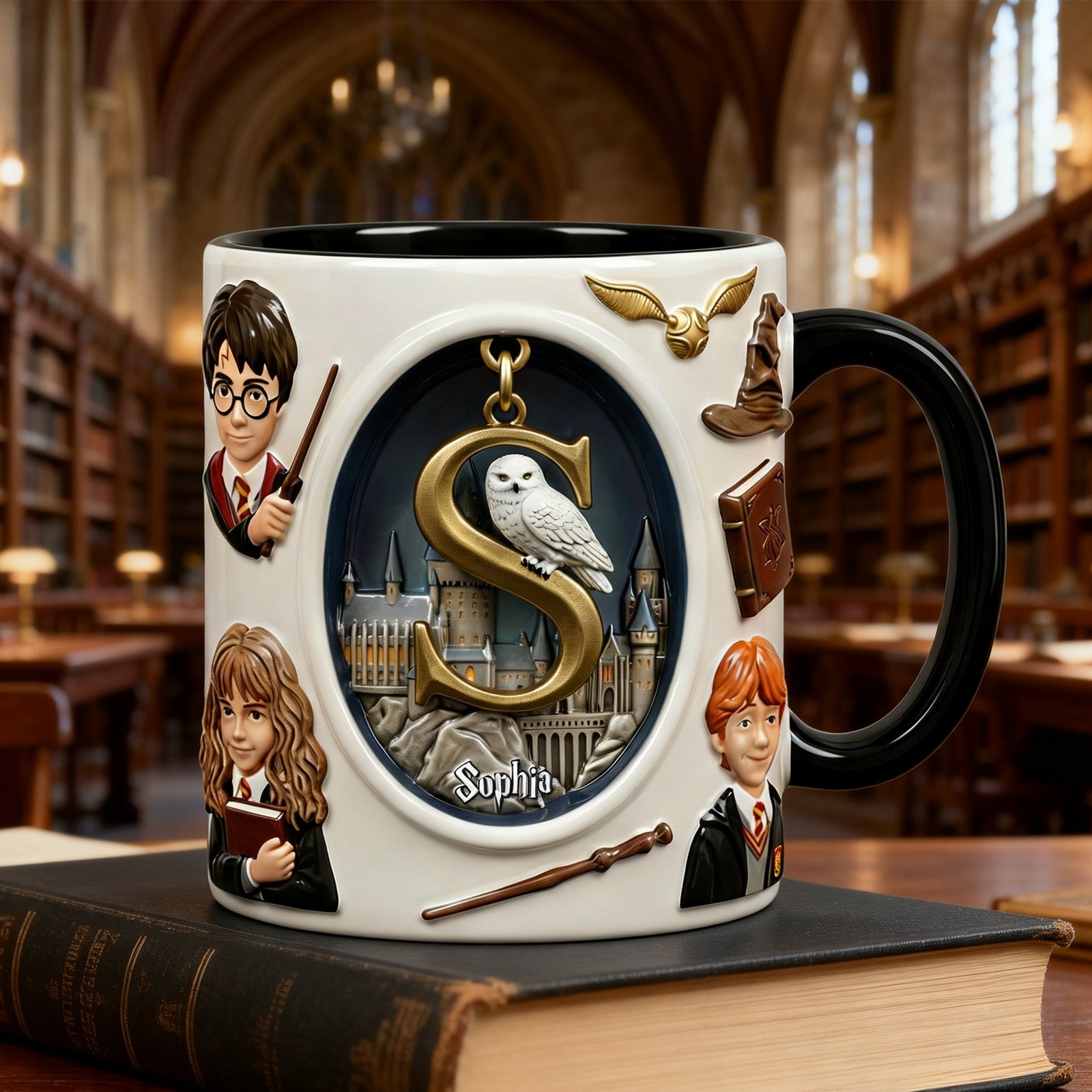 Alphabet Initial Letter Coffee Mug Personalized Gifts For Fans 01natn230126