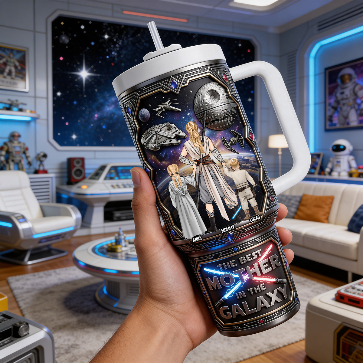 Legendary Mom Of The Universe Tumbler - Personalized Gift For Mom 02NATN100326