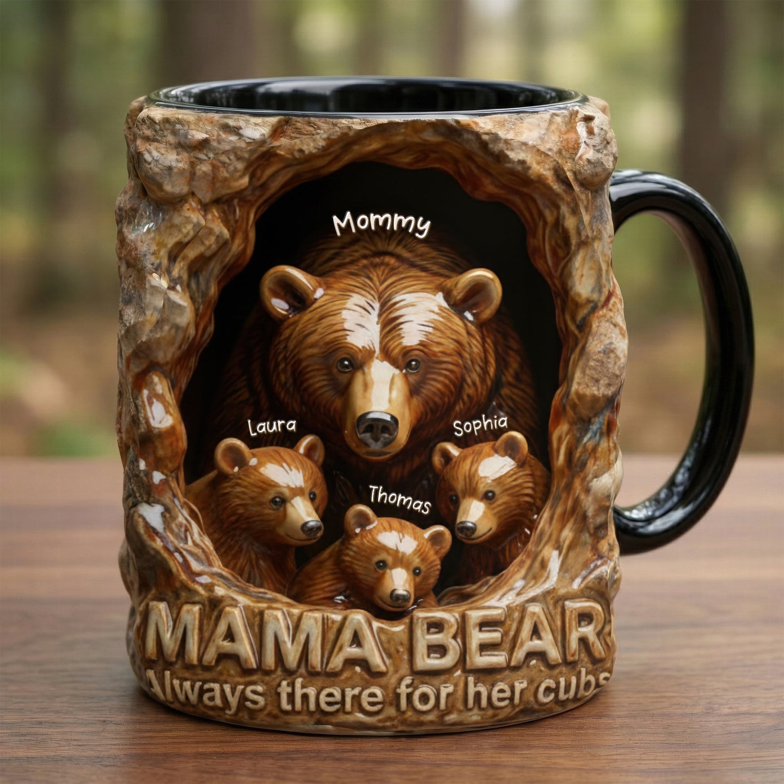Mama Bear Cozy Nest Coffee Mug, Personalized Gifts For Mom 02qhqn280126