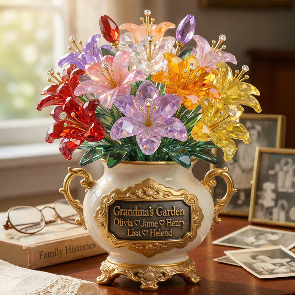 Grandma's Garden Acrylic Plaque Personalized Mother's Day Gifts 03TYDT130326