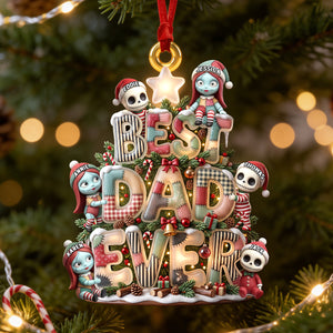Little Spooky Christmas Crew Ornament - Personalized Gifts For Parents 052PADH190826