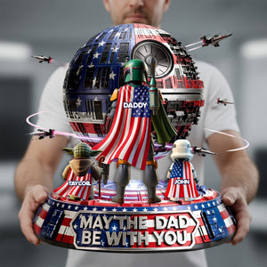May The Dad Be With You Acrylic Plaque - Personalized Gifts For Dad 04ohlu270426-Homacus