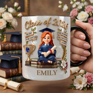 Class Of 2026 Accent Mug - Personalized Graduation Gifts 01TYDH220426