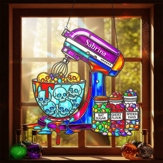 Spooky Baking Suncatcher - Personalized Gifts For Baking Lovers 04ohta300825
