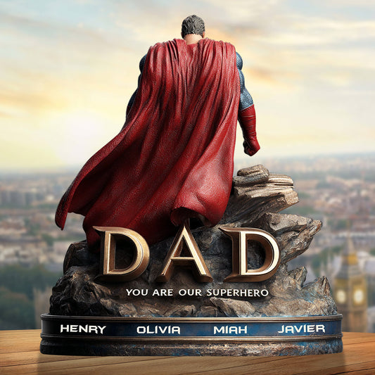 Super Dad Plaque - Personalized Gifts For Dad 01tgdt160525 - Shaped Plaques - GoDuckee