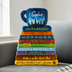 Personalized Gifts For Book Lovers Shaped Pillow 04hutn041225