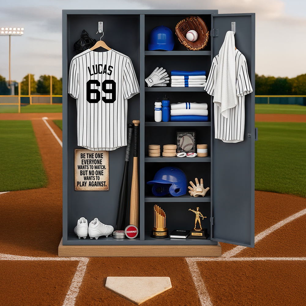 Baseball Personal Locker Acrylic Plaque Personalized Gifts For Baseball Player 03QHDT070625-Homacus