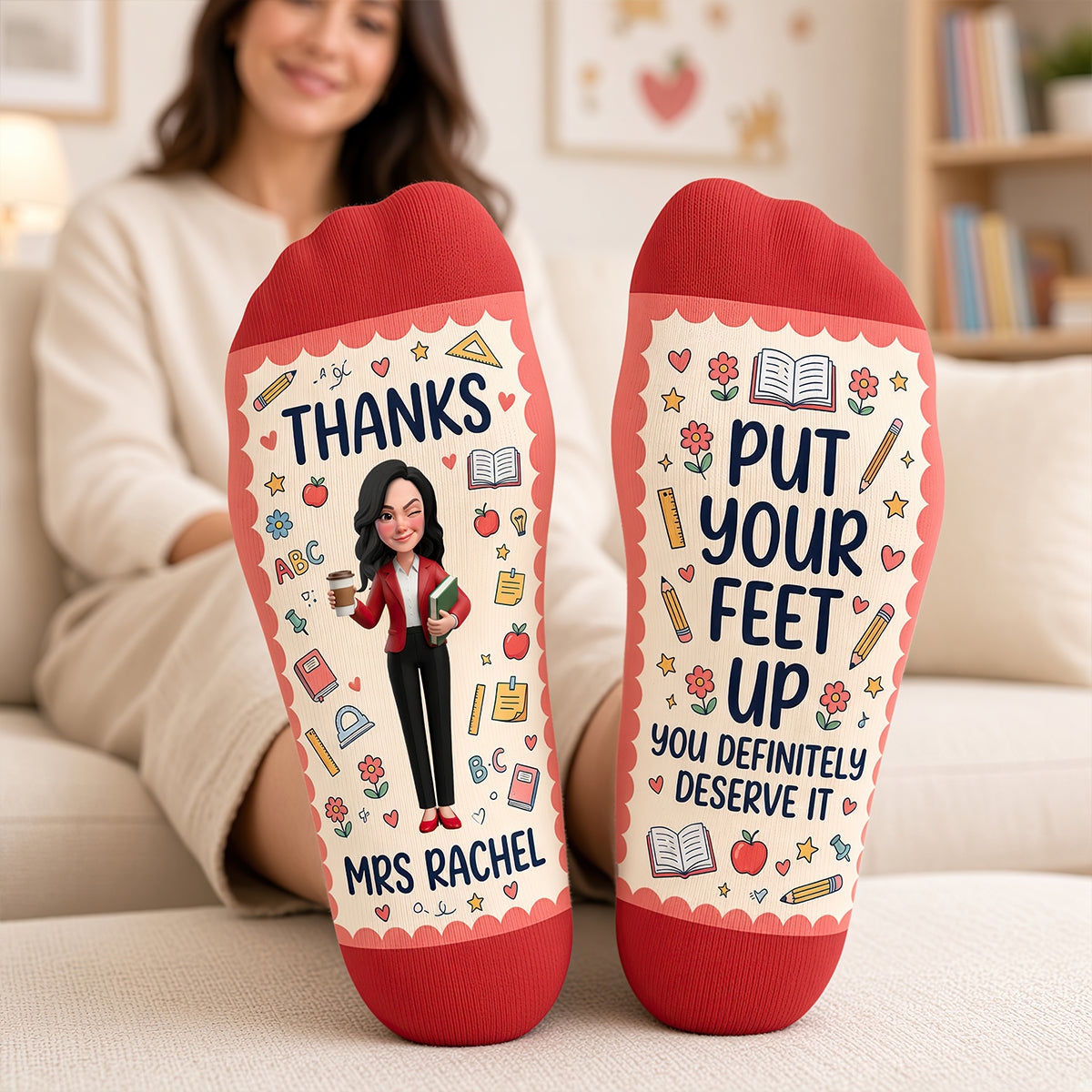 Teacher Appreciation Socks - Personalized Gifts For Teachers 04nadt210926