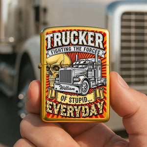 Trucker Lighter - Personalized Gift For Trucker 02TGMG090825