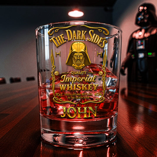 Dark Side Whiskey Glass - Personalized Gifts For Galaxy Lovers 01hyta190825
