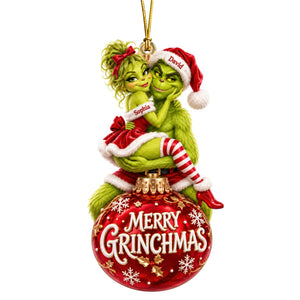 Naughty Couple Christmas Ornament - Personalized Gifts For Couple 09tyqn061026
