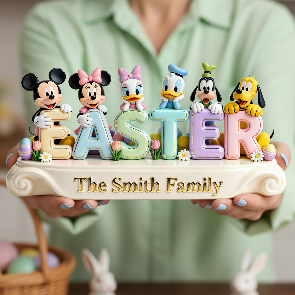 Easter Family Acrylic Plaque - Personalized Gifts For Family 02pgta020226