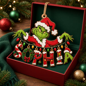 Playful Name Art String Ornament - Personalized Christmas Gifts 05qhlu210926
