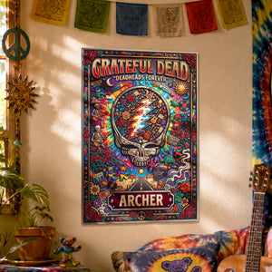 Grateful Dead Print Metal Sign - Personalized Gifts For Rock Lovers 01hudh070726