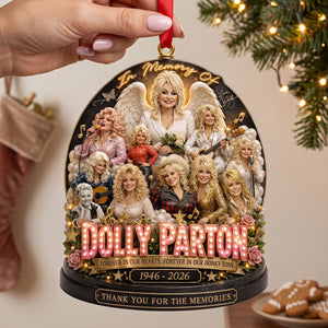 Dolly Parton Memory Christmas Ornament - Personalized Gifts For Music Lovers 03natn270826