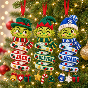 Crochet Christmas Ornament With Name - Personalized Gifts For Christmas 02tytn091026
