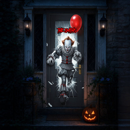 Dark Horror Villains Door Cover - Personalized Gift For Horror Fans 01PGLU210825