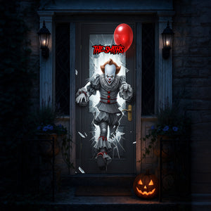 Dark Horror Villains Door Cover - Personalized Gift For Horror Fans 01PGLU210825