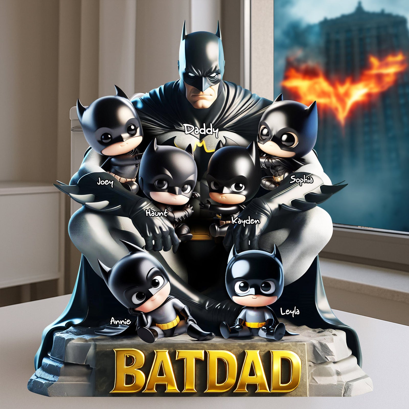 Shadow Hero Dad Acrylic Plaque - Personalized Gifts For Father 02OHLU160525 - Shaped Plaques - GoDuckee