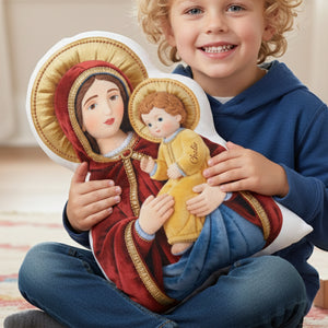 Blessed Virgin Mary Faith Pillow  - Personalized Gifts For Christian 04OHLU221225