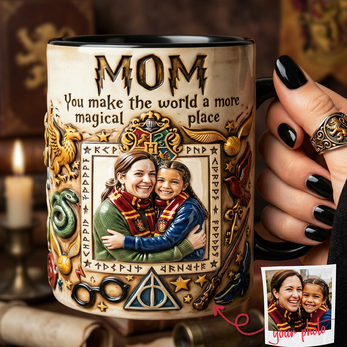You Make The World More Special Accent Mug - Custom Photo Gifts For Moms 01huta110426