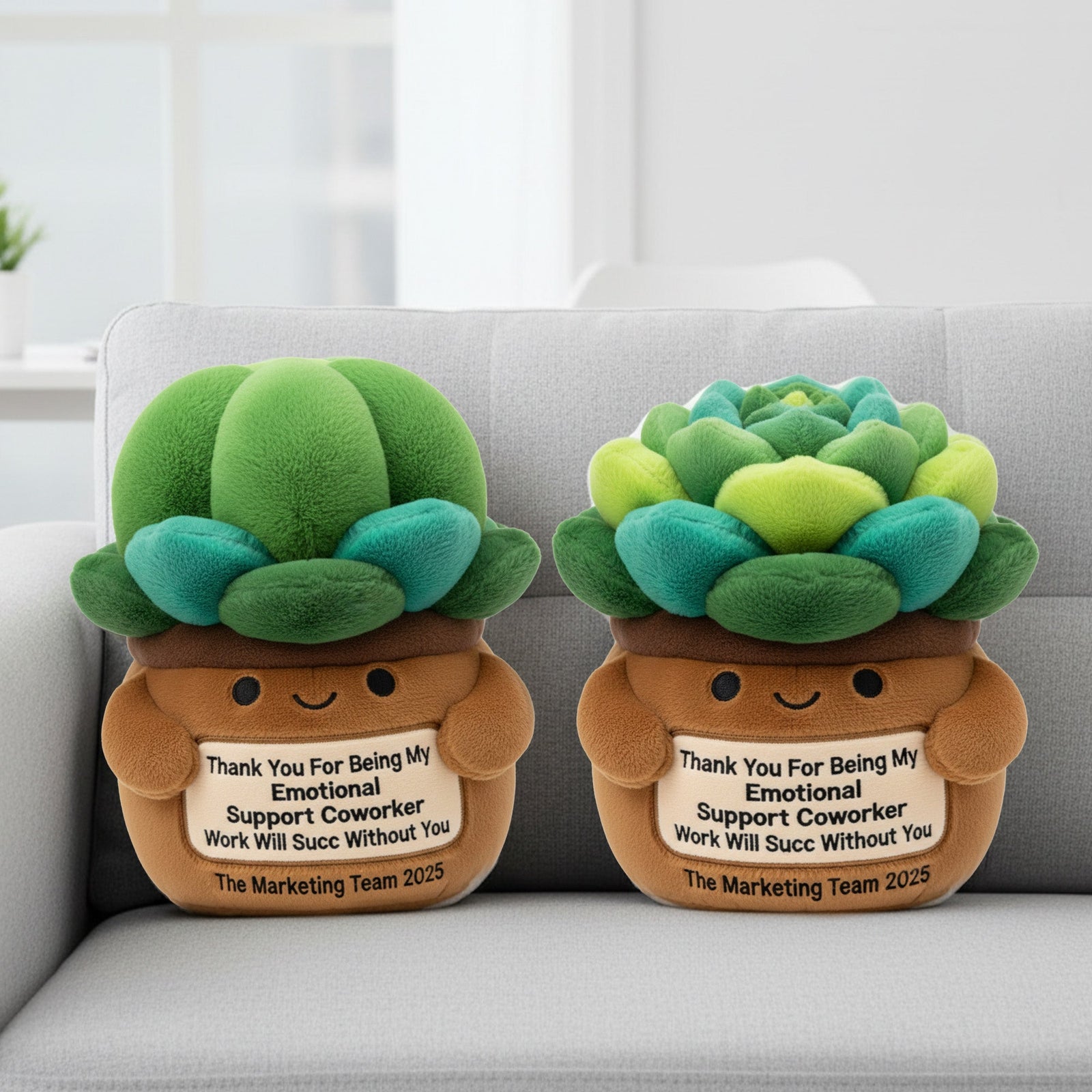 Succulent Plant Coworker Custom Shaped Pillow - Personalized Gifts For Coworker 07NAMG151125