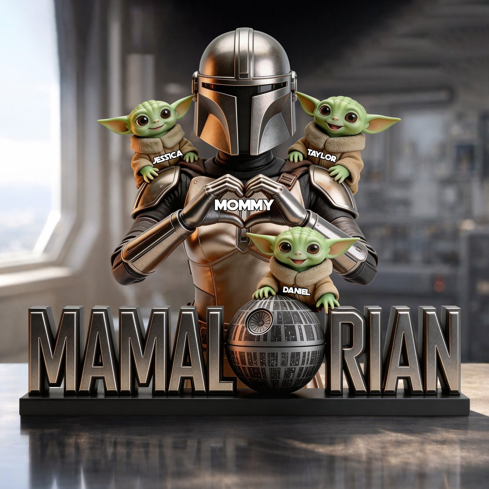 Universe Mom And Kids Acrylic Plaque - Personalized Gifts For Mother's Day Plaque 04KILU020326